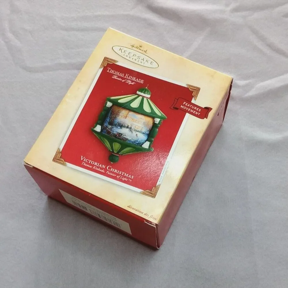 Hallmark Keepsake Ornament Vtg 2004 Thomas Kinkade Victorian Christmas w/ Box